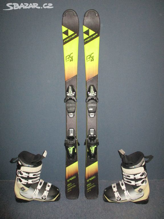 Juniorské lyže FISCHER SPEED 120cm + Lyžáky 24,5cm