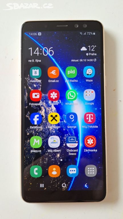 Samsung Galaxy A8 2018 Dual SIM, kožené pouzdro