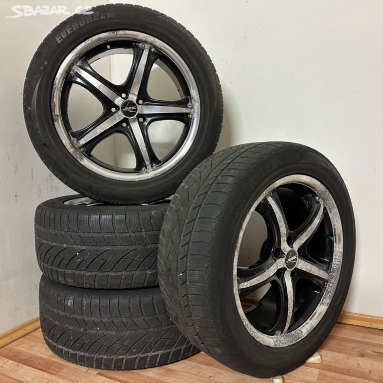 MERCEDES ML 5x112 R19 ET40+ZIMNÍ 255/50R19 6/5mm