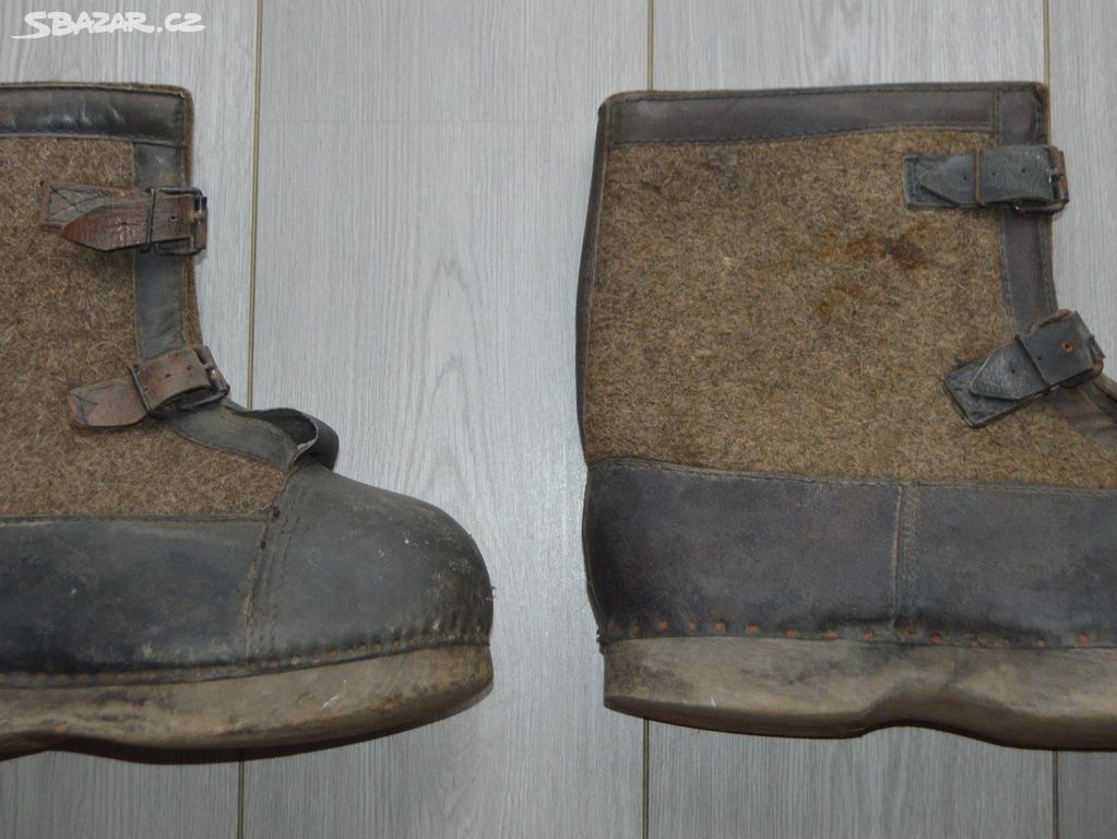 Wehrmacht - zimní boty do stráže - originál