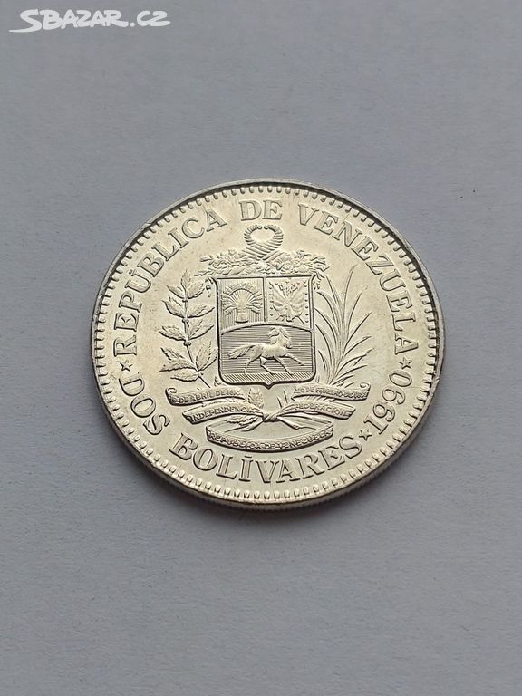 Mince Dos Bolivares 1990 REPUBLICA DE VENEZUELA