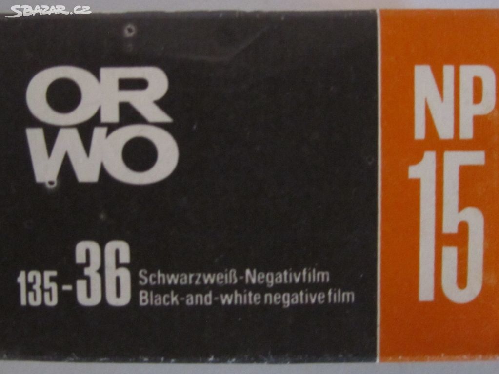 Filmy Orwo NP-15 ČB kinofilm-5 kusů