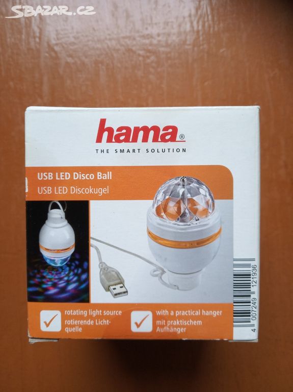 USB otočná disco lampa HAMA NOVÁ