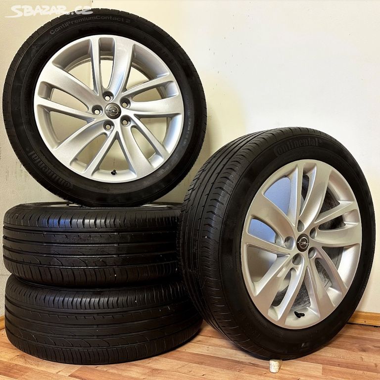 OPEL MOKKA X 5x105 R18 ET38+LETNÍ 215/55R18 7mm