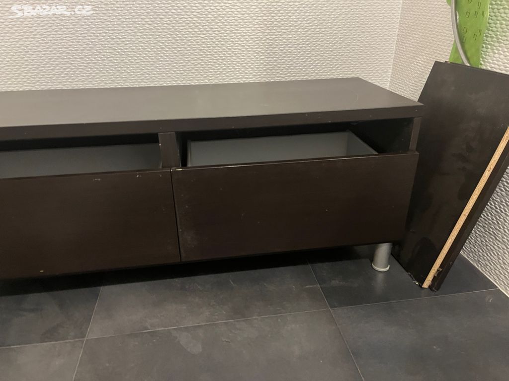 IKEA 2x Hnědo - černá skřínka BESTA