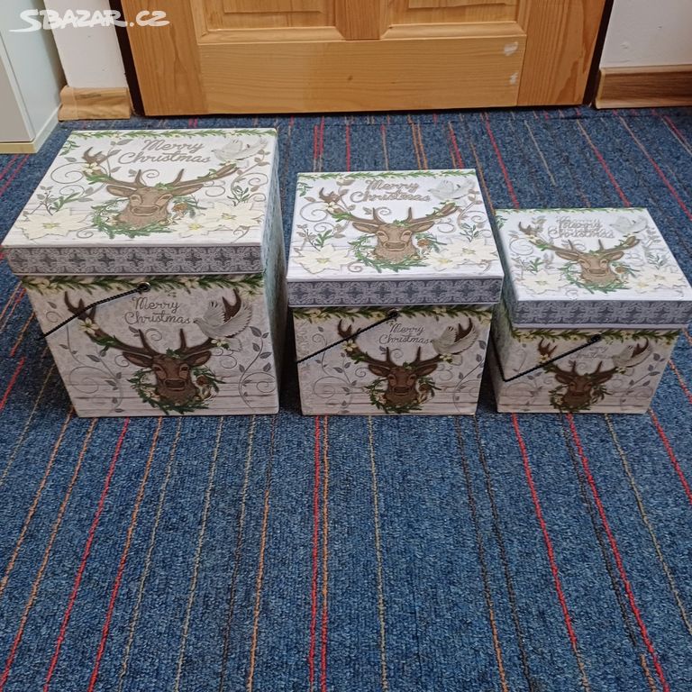 Vánoční dárkové krabičky - sada