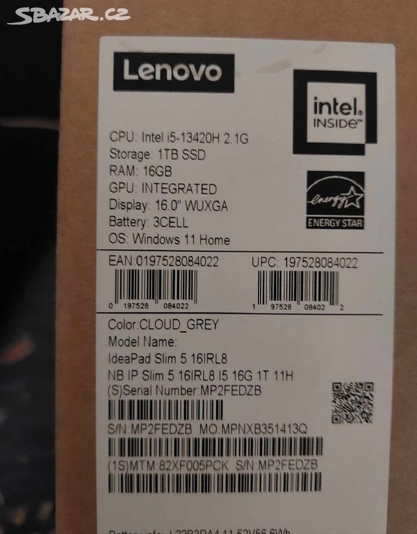 Notebook Lenovo IdeaPad Slim 5
