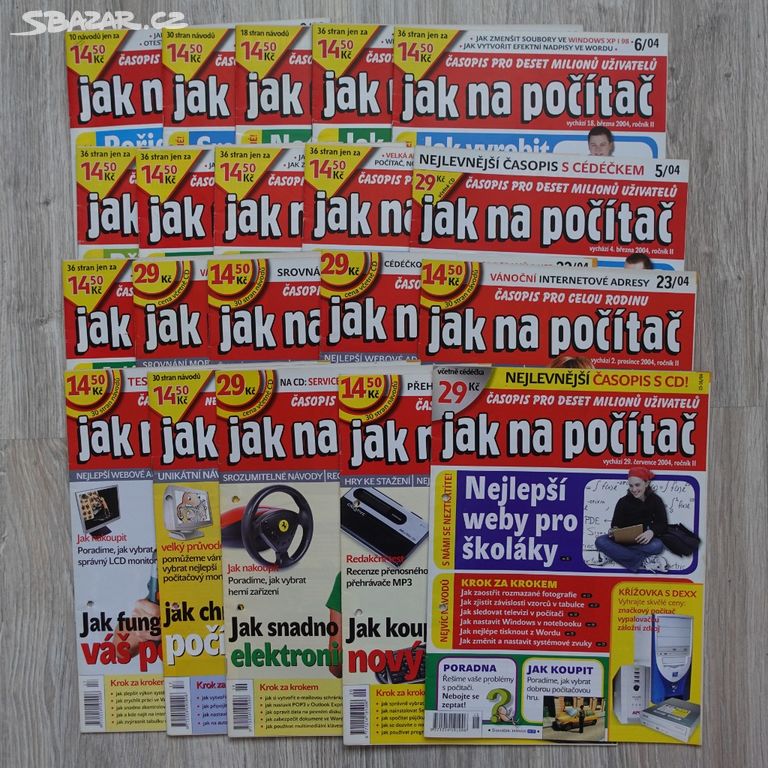 Časopis Jak na počítač - ročník 2004 - 20 kusů