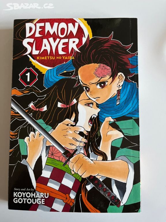 Manga kniha Demon slayer, 1. díl v angličtině