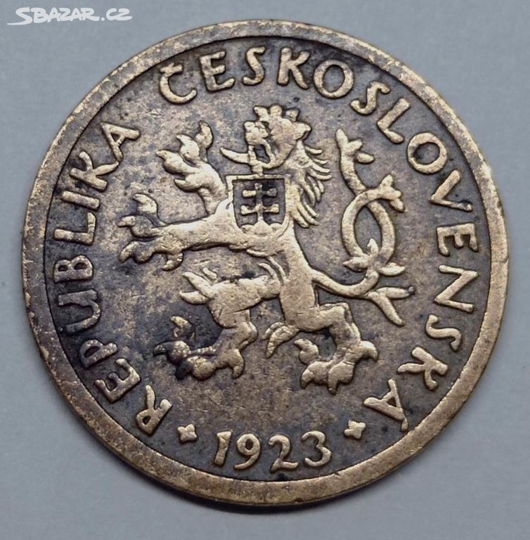 Mince 10 haléřů 1923 Československo