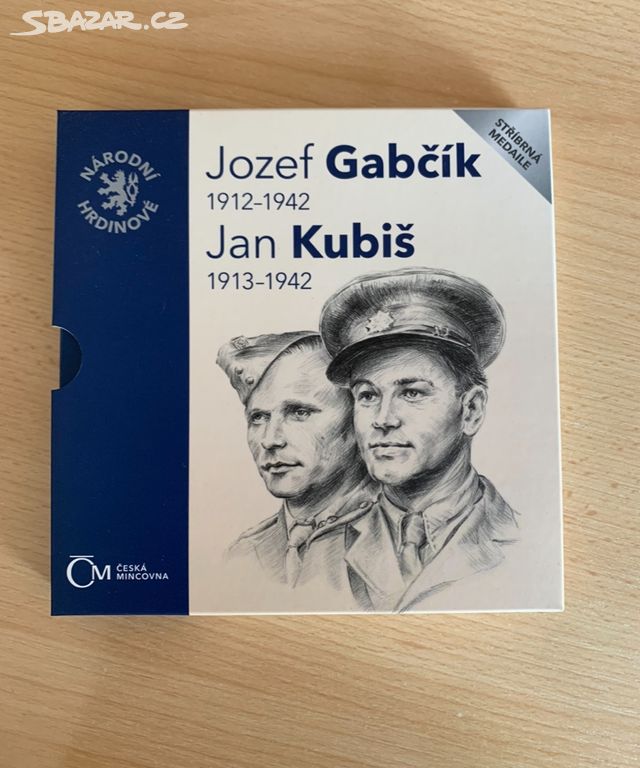 Stříbrná medaile - Jozef Gabčík a Jan Kubiš