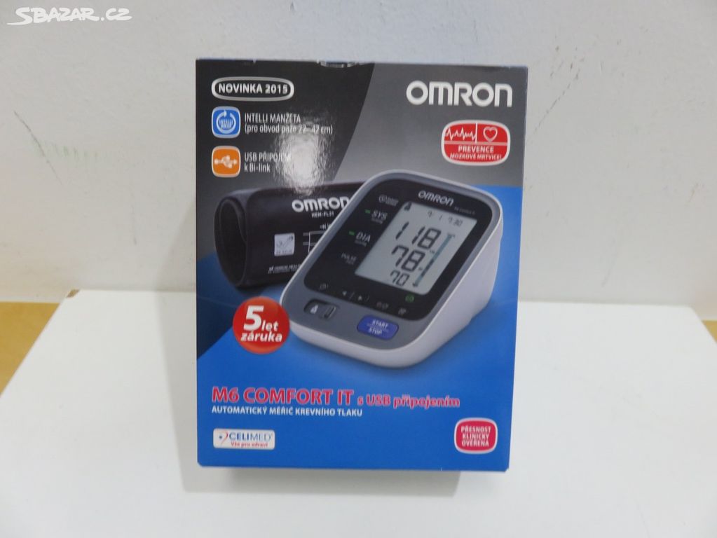 Nový tlakoměr OMRON M6 Comfort IT s USB
