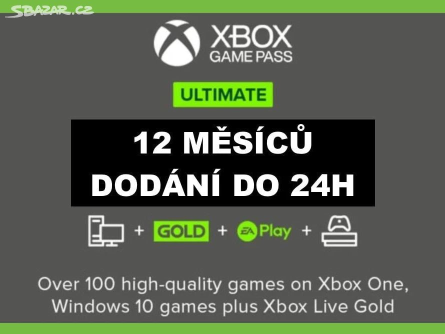 Xbox Game Pass Ultimate - předplatné 12 měsíců