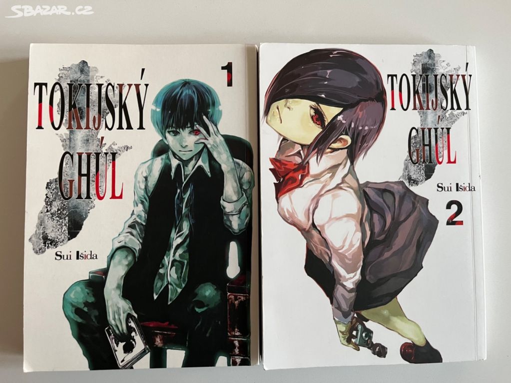 2 manga knihy Tokijský ghúl, v češtině