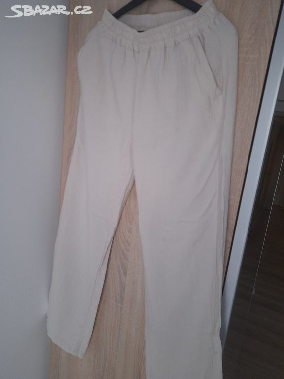 Béžové kalhoty S až M