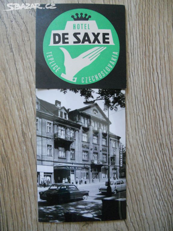 Sada pohlednic Hotel De Saxe Teplice Czechoslovaki