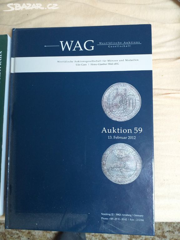 katalog aukce mincí WAG