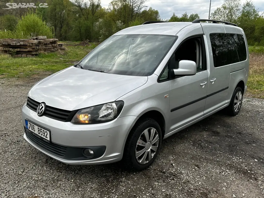 VW Caddy Maxi 2.0CNg, r.2014,Čr,serviska, Odpocet