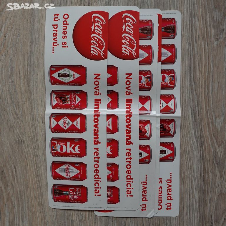 Coca Cola samolepky - 3 kusy