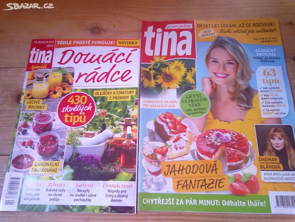 Časopisy Tina a Tina domácí rádce NOVÉ