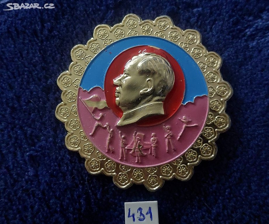 Odznak Čína, Mao Ce-tung (1893 až 1976) (o_431).
