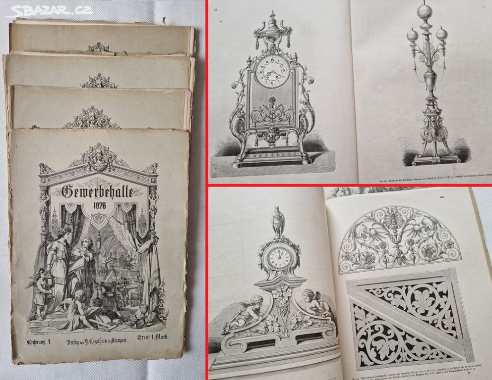 Starož. časopisy 1876 řemeslo umělecké kovářství
