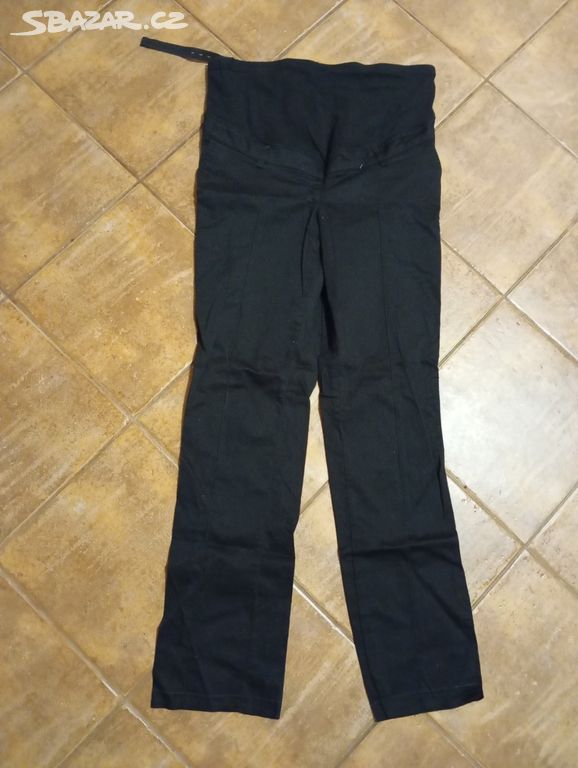 Černé těhotenské kalhoty Bonprix velikost 38