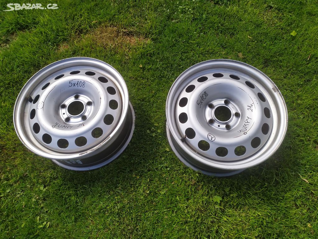 Plechovy disk 2ks Peugeot expert 7x16 5x108 ET46