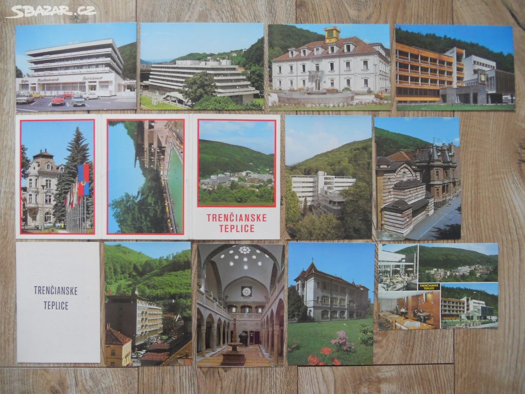 Trenčianské Teplice, sada 10 pohlednic