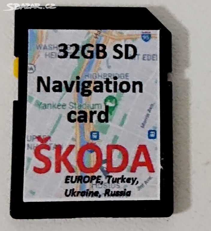 Navigace - Mapy Škoda Octávia, Rapid,Kodiaq, Karoq