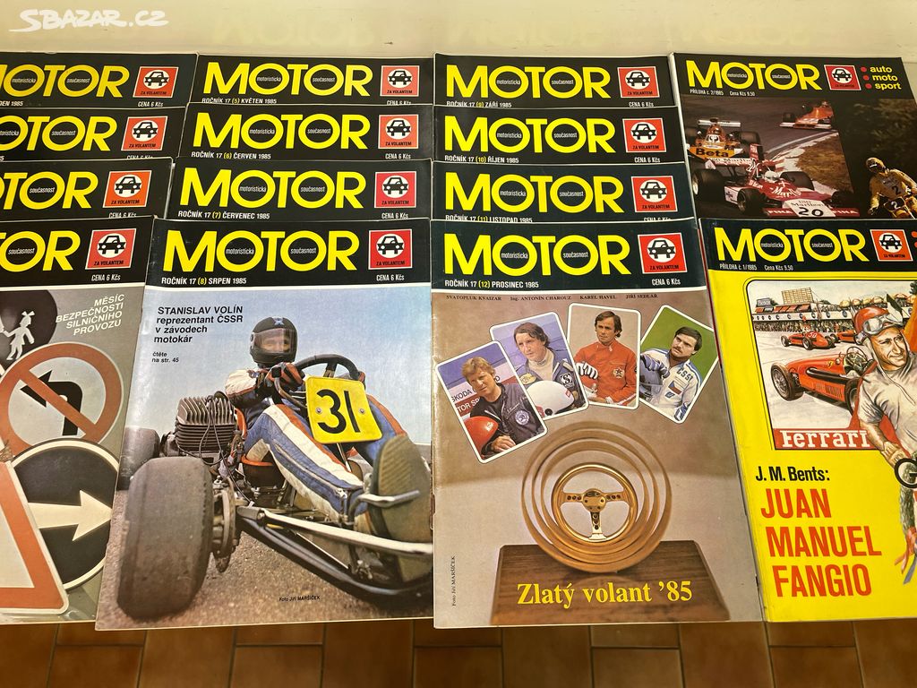 časopis Motor ročník 17 rok 1985 komplet + přílohy