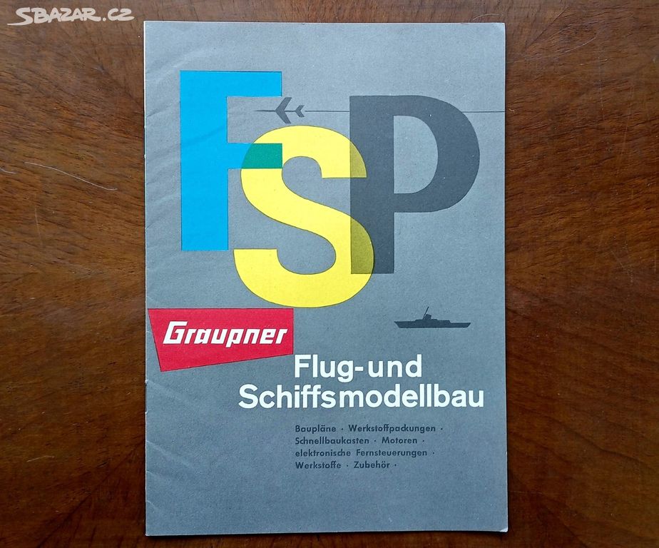 Stará brožura Graupner FSP, letadla, lodě, 1962