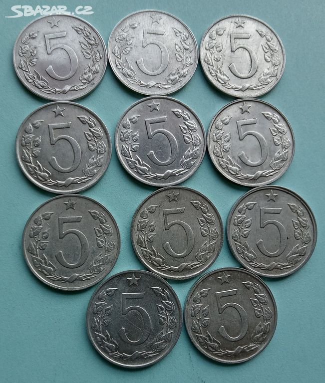 Mince 5 Haléř 1953 až 1976