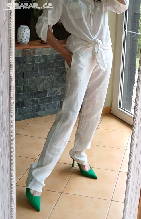 Lněné kalhoty MK made in Italy 100% len NOVÉ!!!