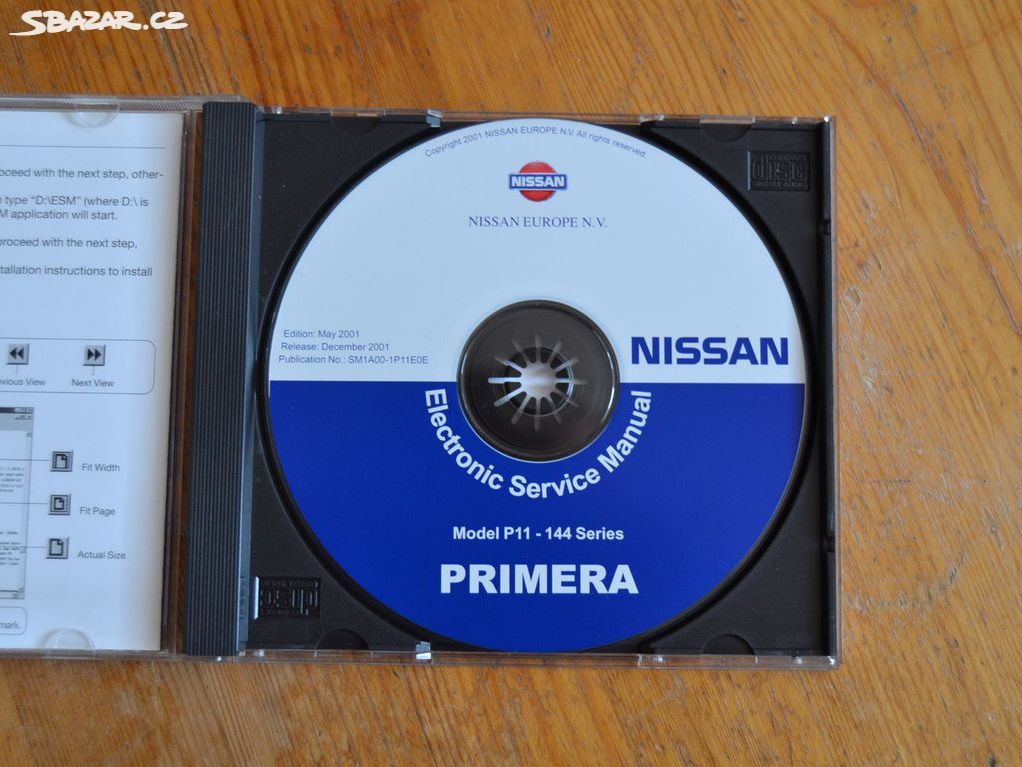 originální servisní manuál NISSAN PRIMERA P11