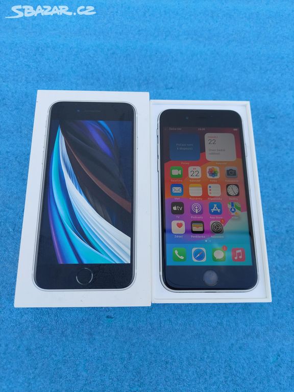 iPHONE SE 2020 - 64GB - WHITE - TOP STAV