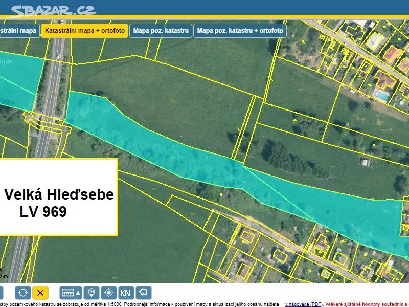 Prodej pozemků 19 291 m2, V. Hleďsebe, 83,36 Kč/m2