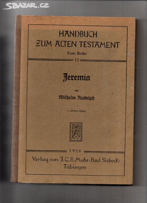 Handbuch zum Alten Testament-Wilhelm Rudolph