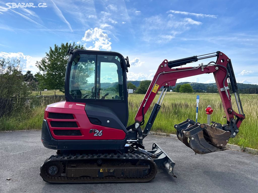 Pásový bagr YANMAR SV26/Záruka/Powertilt/3x lopaty