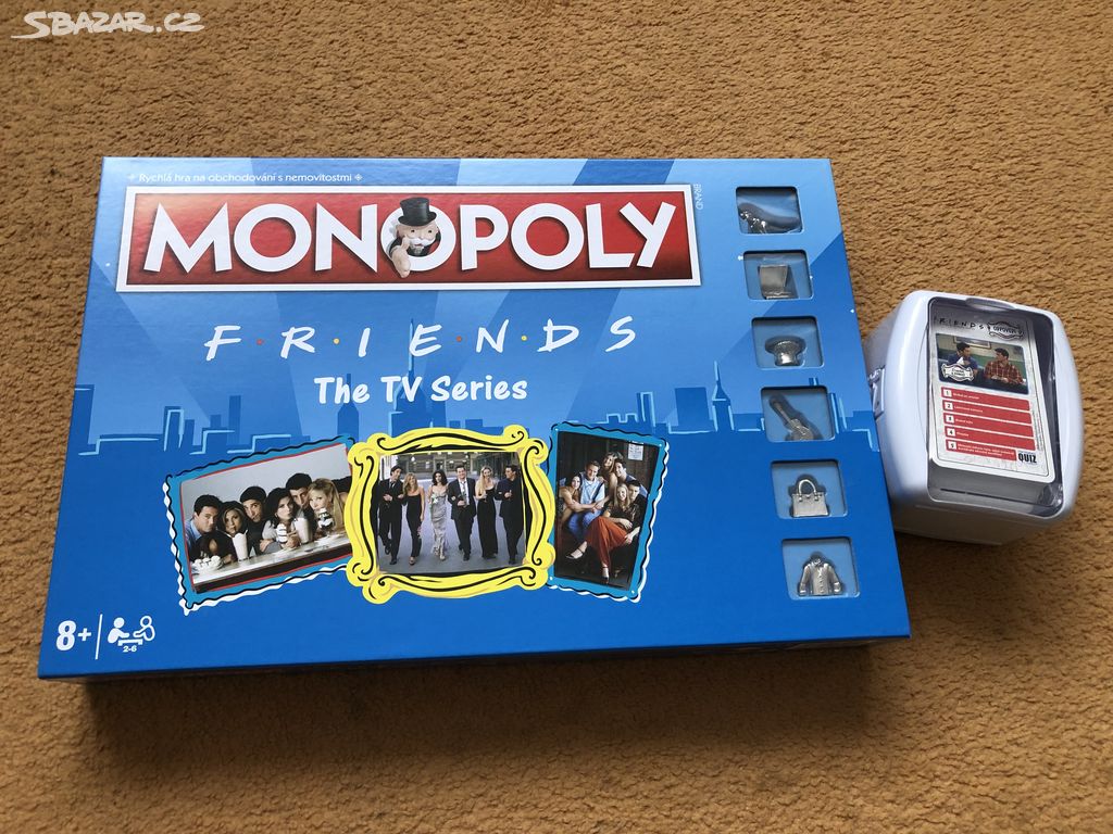 2 hry Přátelé Friends - monopoly a karty Quiz