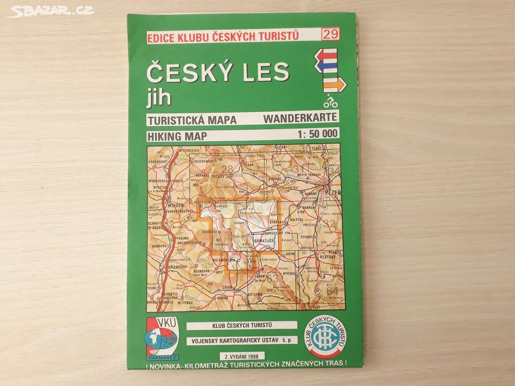 Český les jih (29) - turistická mapa KČT 1:50 000