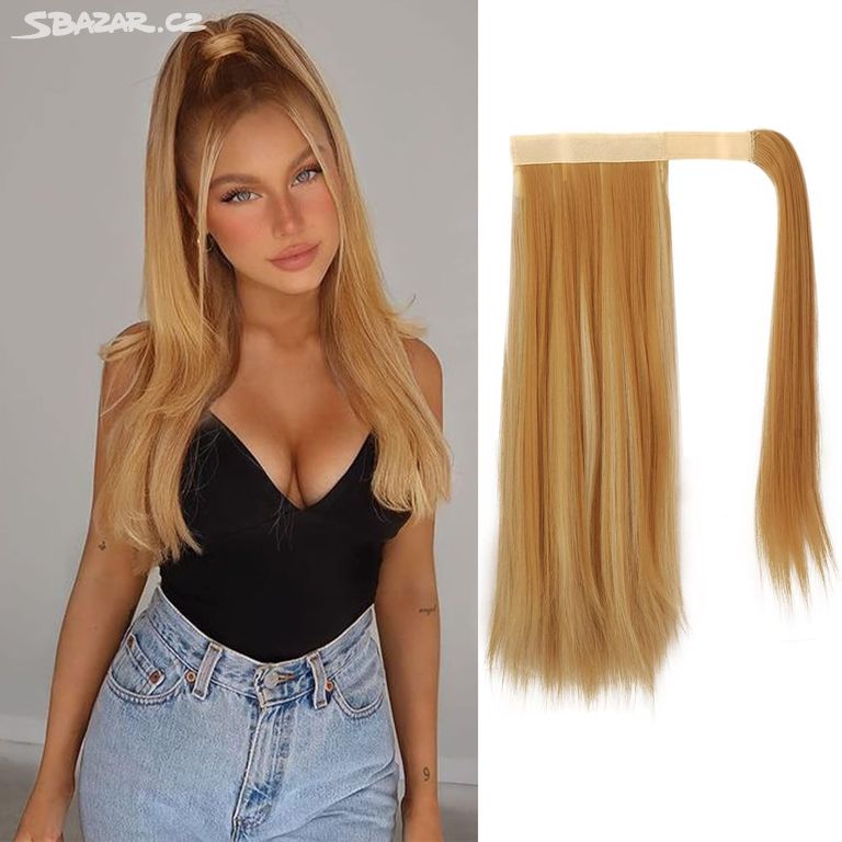 Koňský ohon Extensions 35 cm Blond & BleichBlond