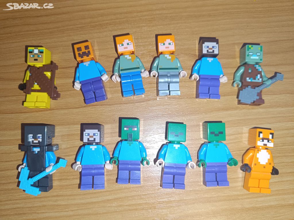 Set 12 figurek lego minecraft