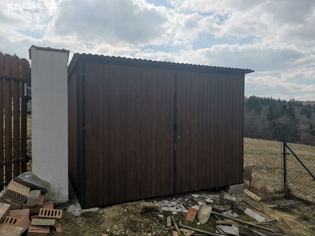 Plechové garáže, plechové stavby, garáž 5m x 6m