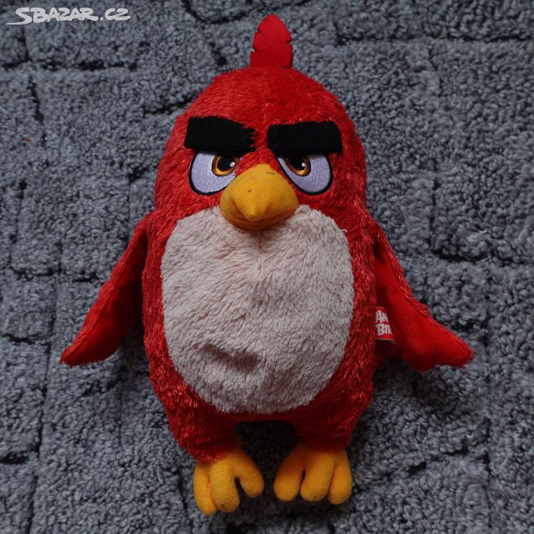 Plyšák - Angry Birds červený pták
