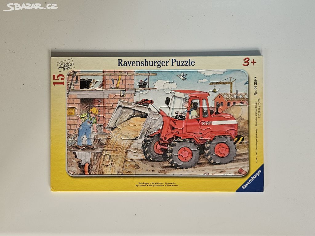 Puzzle stavba nakladač. 15 dílků. Ravensburger. 3+