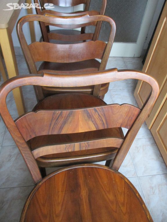 Prodej 4 ks židlí Thonet perfektní -stáří 70 let
