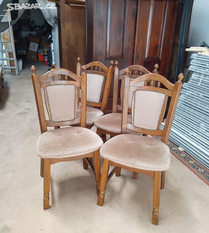židle 4 kusy rustikální holandský nábytek