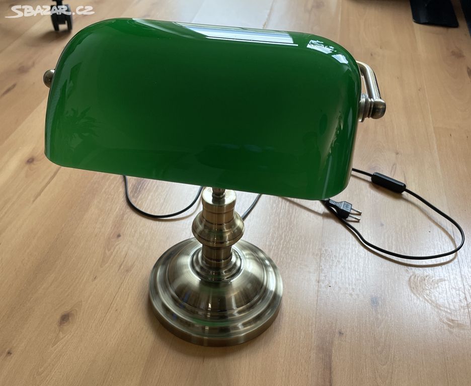 Bankéřská stolní lampa Lamp Gustaf E14 40W