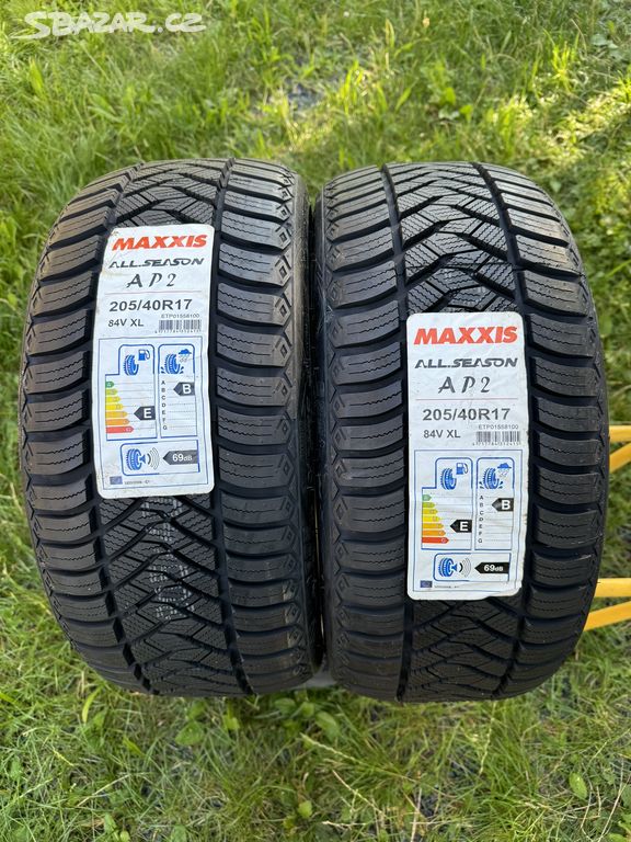 Celoroční pneu 205 40 17 Maxxis 2ks nové